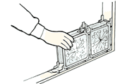 玻璃砖的传统施工法（灌浆施工法）